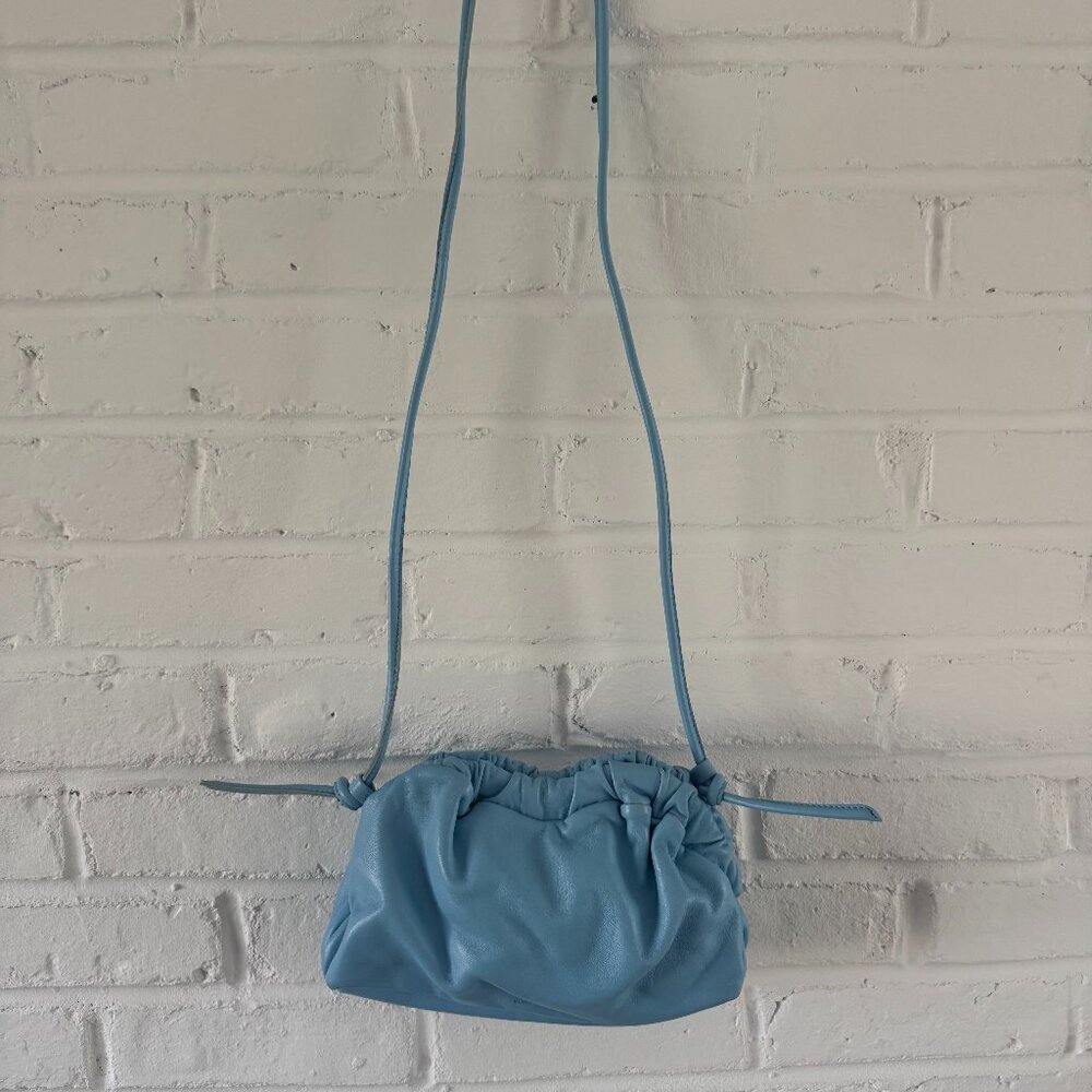 Mansur Gavriel Mini Cloud Clutch Blue